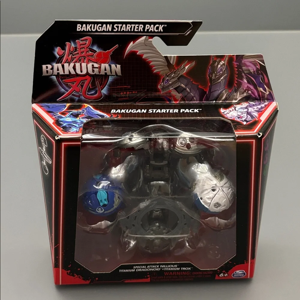 Bakugan Starter Pack: Special Attack Nillious Titanium Dragonoid Titanium Trox